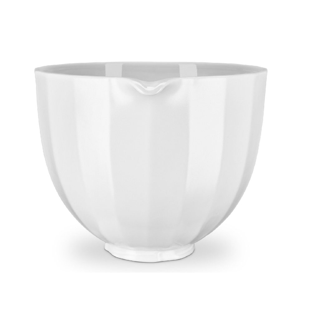 4.7L White Shell Ceramic Bowl for Tilt-head Stand Mixer KSM2CB5PWS - Image 4