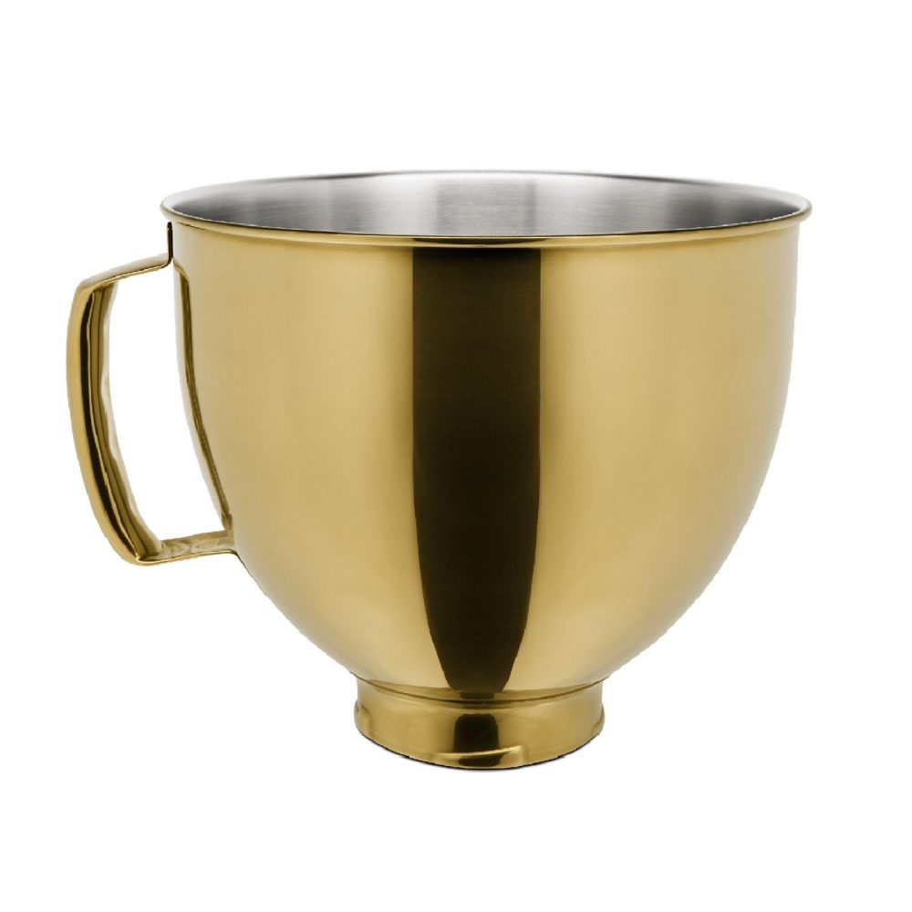 4.7L Radiant Gold Stainless Steel Bowl for Tilt-head Stand Mixer KSM5SSBRG - Image 3